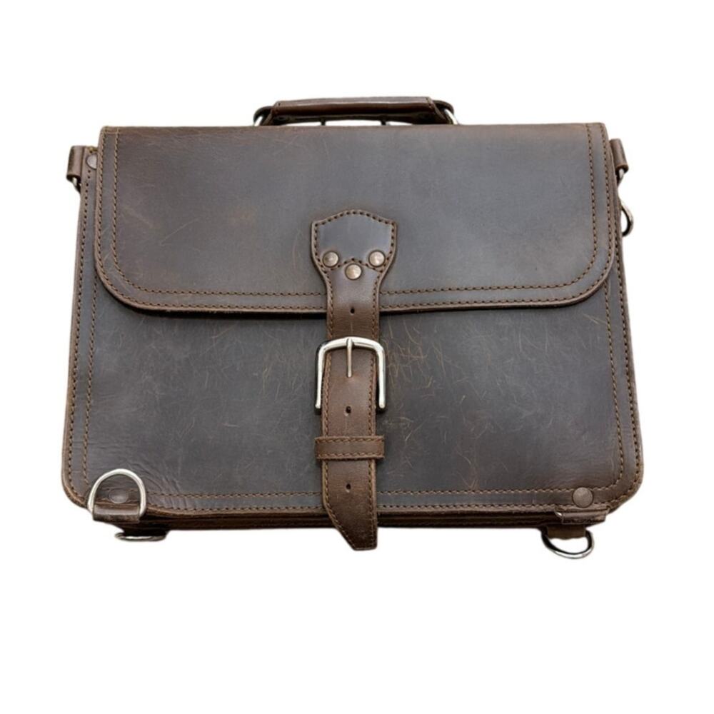 Saddleback Leather Company Slim Leather Briefcase Dark Brown